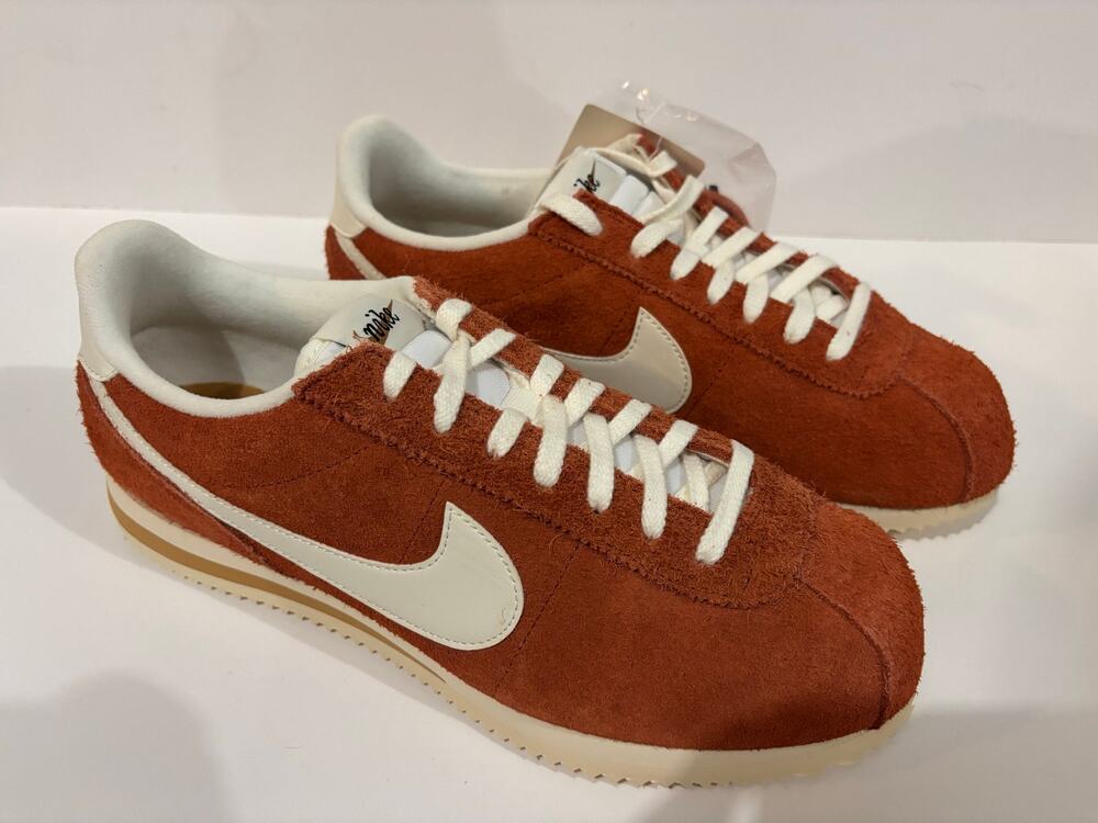 Nike Cortez SE Suede Dark Russet Men’s 9.5 HF3142-200 New w/ Box Extra Laces